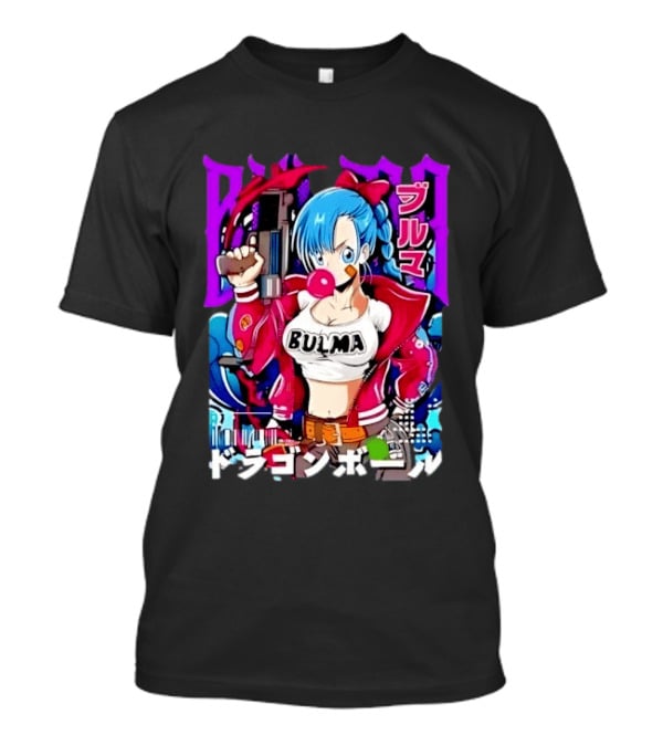 Bulma Dragon Ball Bulma Anime Manga Character Japan Kanji Street T-Shirt