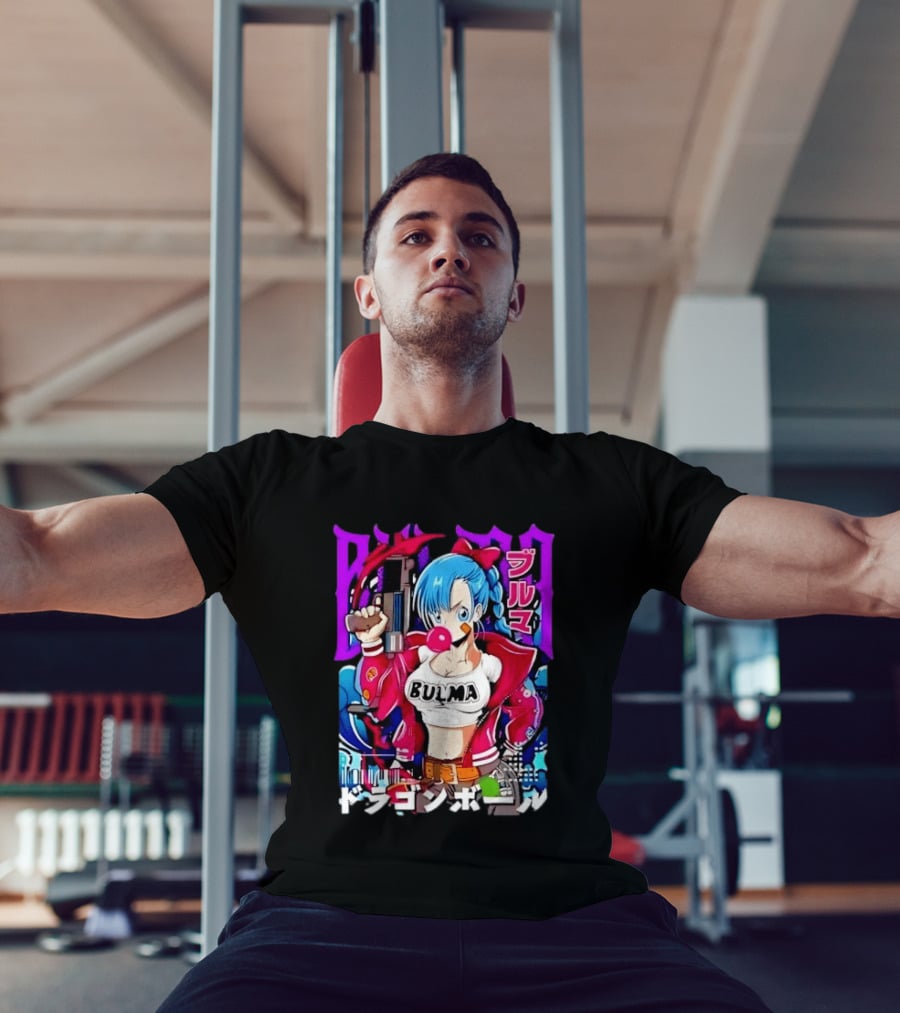 Bulma Dragon Ball Bulma Anime Manga Character Japan Kanji Street T-Shirt