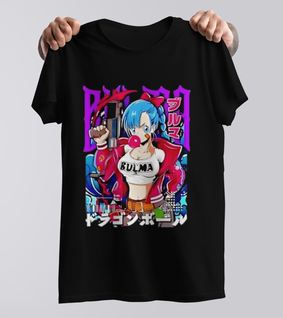 Bulma Dragon Ball Bulma Anime Manga Character Japan Kanji Street T-Shirt