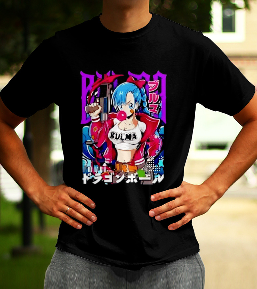 Bulma Dragon Ball Bulma Anime Manga Character Japan Kanji Street T-Shirt