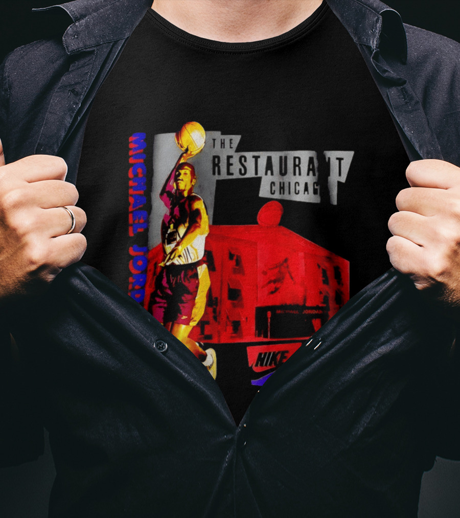 Michael Jordan's Restaurant Chicago Nike Basketball T-Shirt