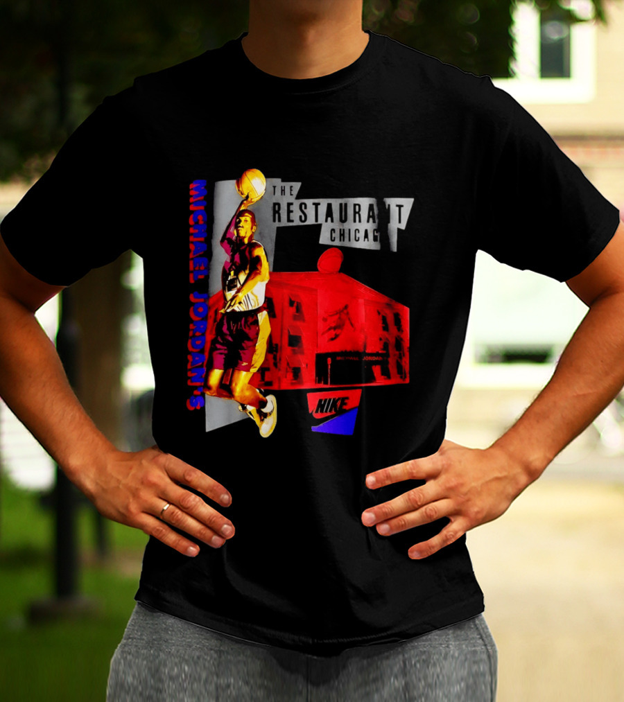 Michael Jordan's Restaurant Chicago Nike Basketball T-Shirt