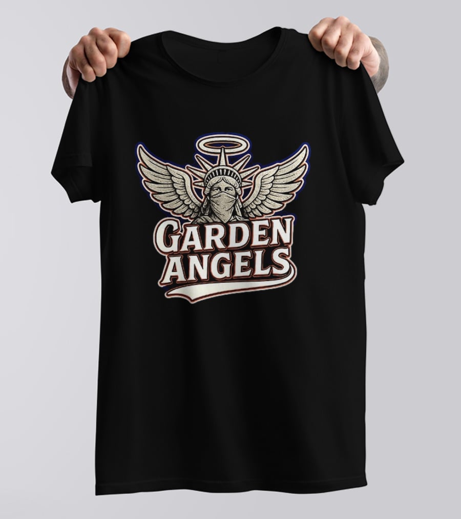 Garden Angels Winged Statue Of Liberty Halo T-Shirt