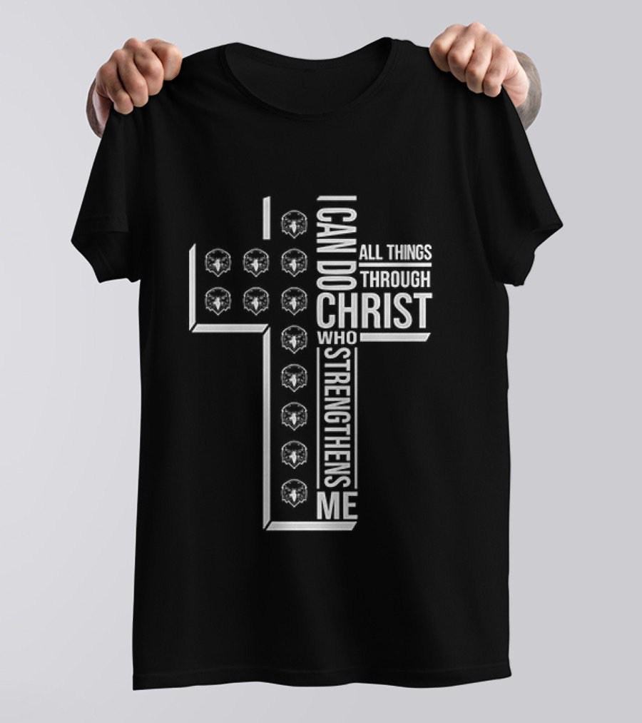 Canyon Ridge Middle School I Can Do All Things Through Christ Who Strengthens Me Cross T-Shirt