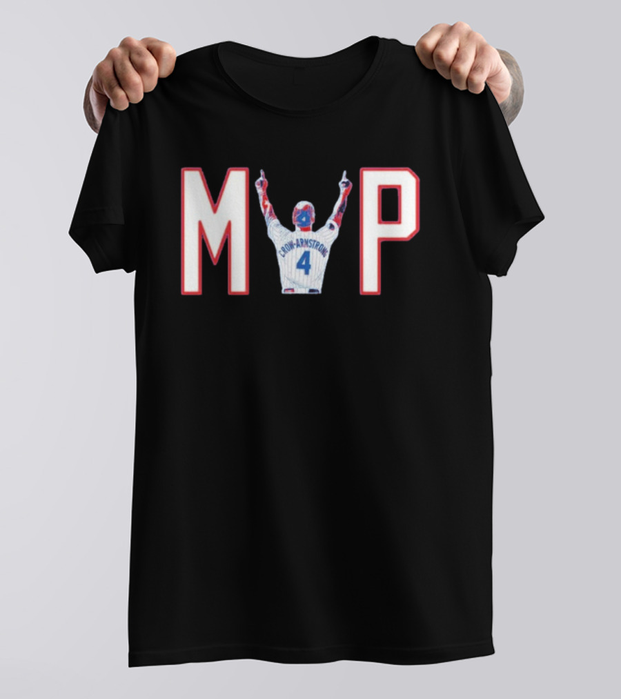 Chicago Cubs Crow Armstrong MVP 4 Baseball Celebration T-Shirt