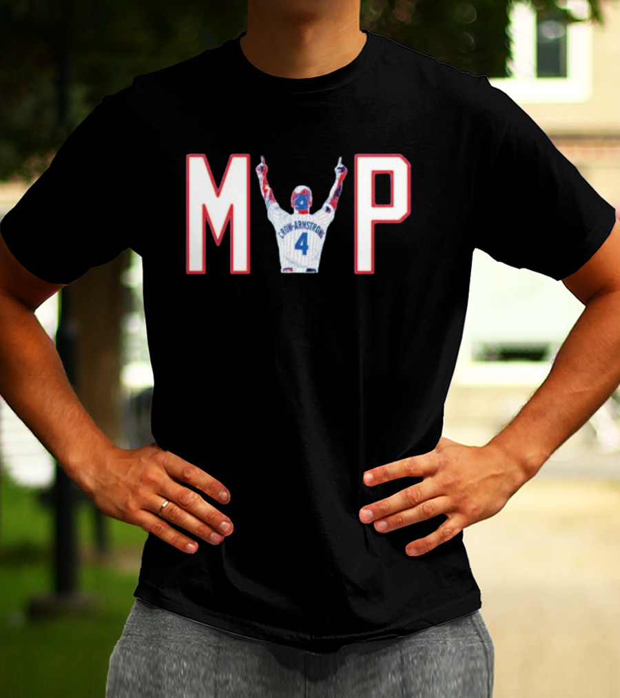Chicago Cubs Crow Armstrong MVP 4 Baseball Celebration T-Shirt