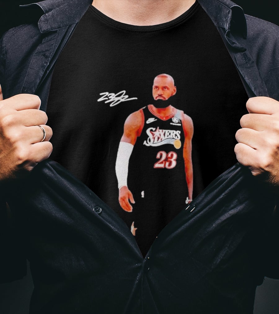LeBron James 76ers 23 Basketball Edition T-Shirt