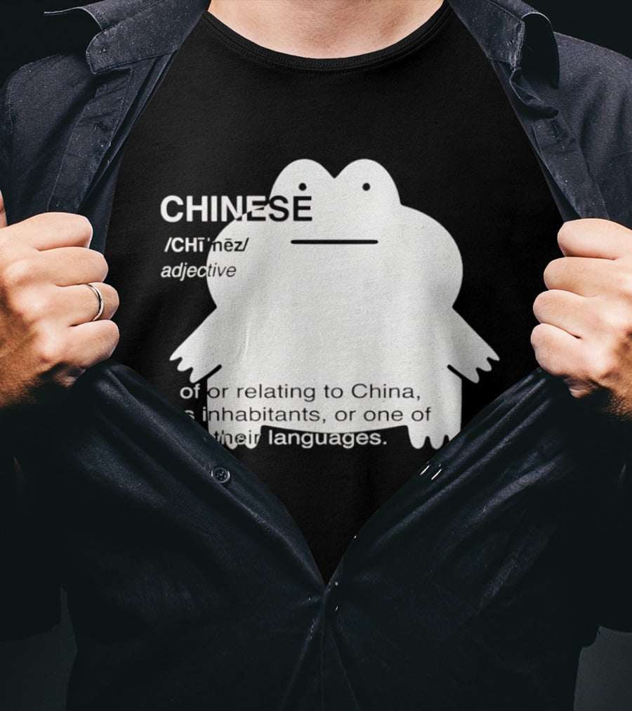 CHINESE Definition Frog Relating To China Its Inhabitants Or Their Language T-Shirt