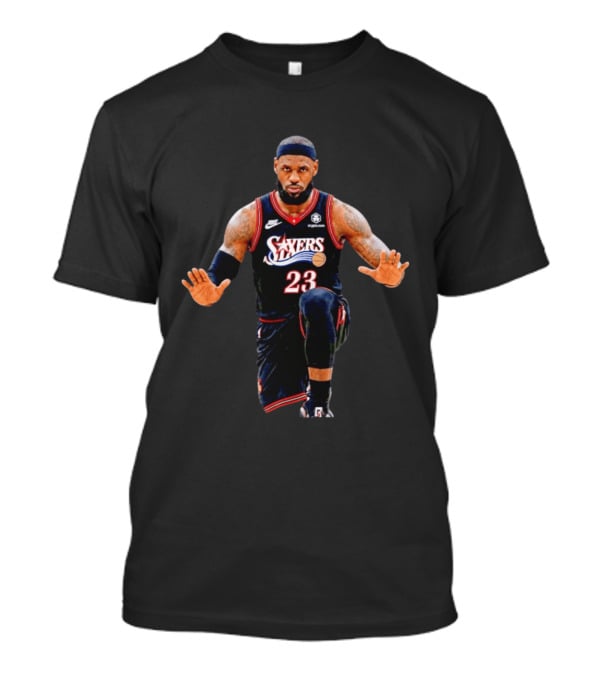 LeBron James 23 Philadelphia 76ers Jersey T-Shirt