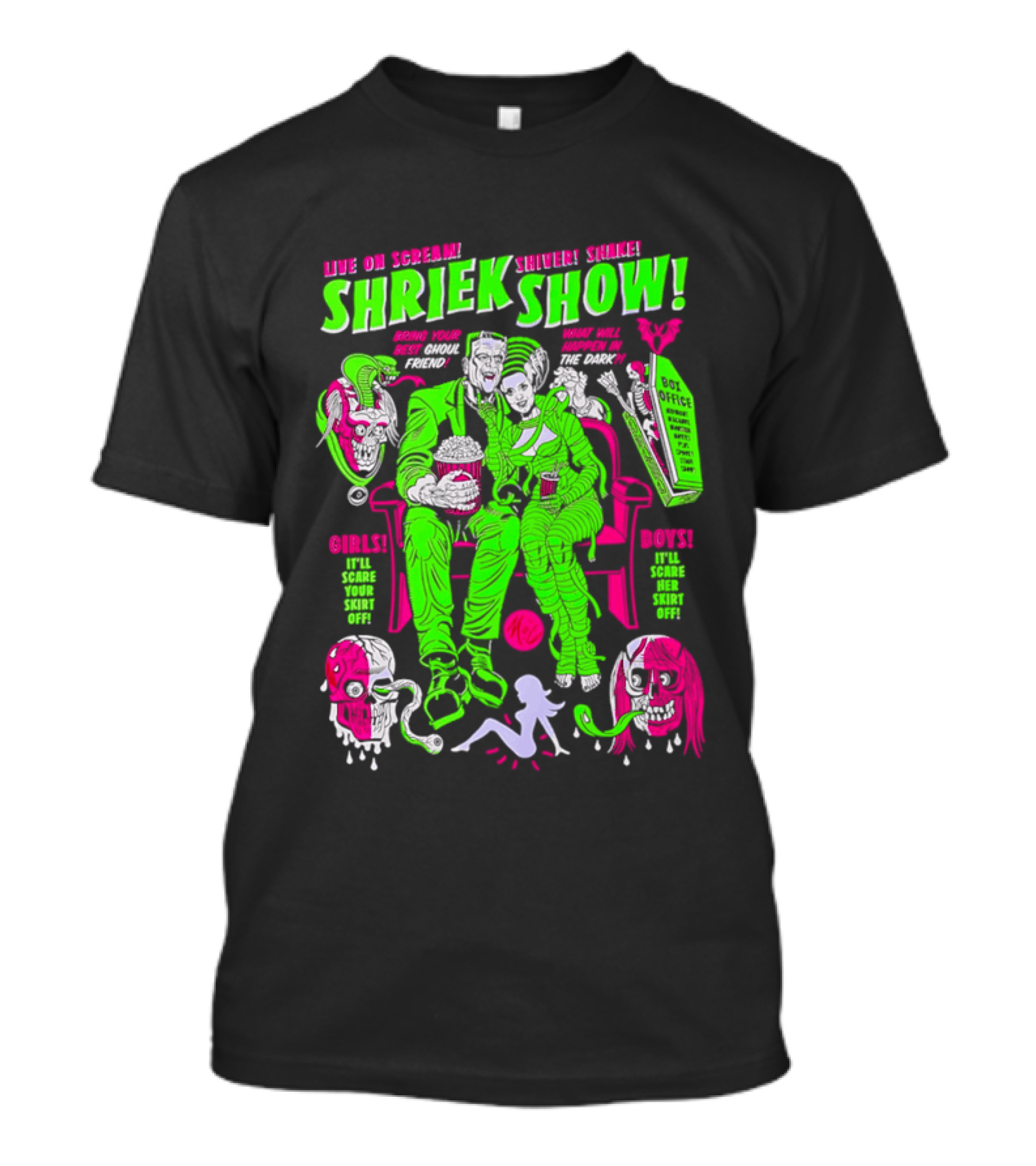 Live On Scream Shriek Show Bring Your Best Ghoul Friend Scariest Scores Songs Skins T-Shirt