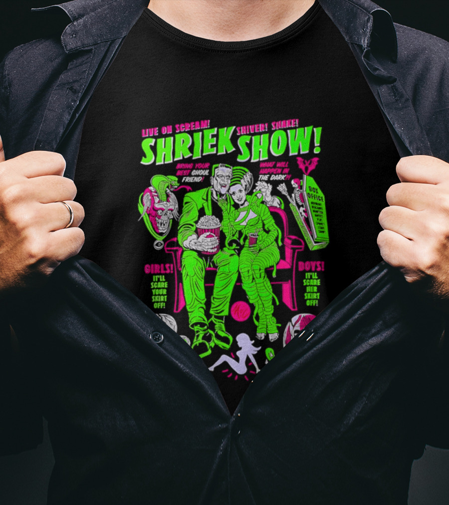 Live On Scream Shriek Show Bring Your Best Ghoul Friend Scariest Scores Songs Skins T-Shirt