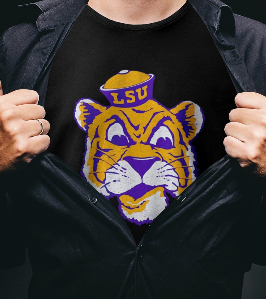 LSU Tigers Big Face 2026 Tiger Head LSU T-Shirt