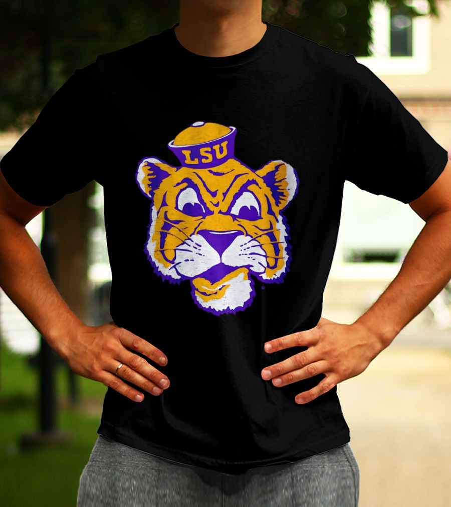 LSU Tigers Big Face 2026 Tiger Head LSU T-Shirt