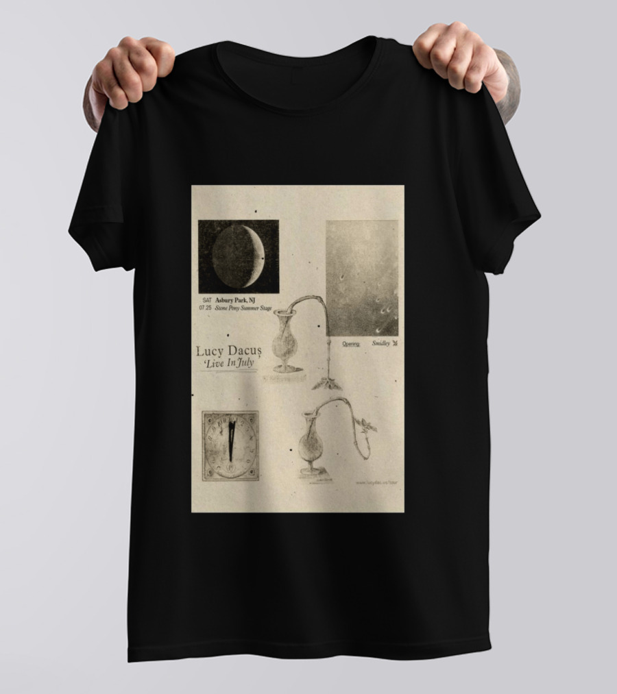 Lucy Dacus Live In July Asbury Park NJ Stone Pony Summer Stage 07 25 Opening Smidley Moon Stage T-Shirt