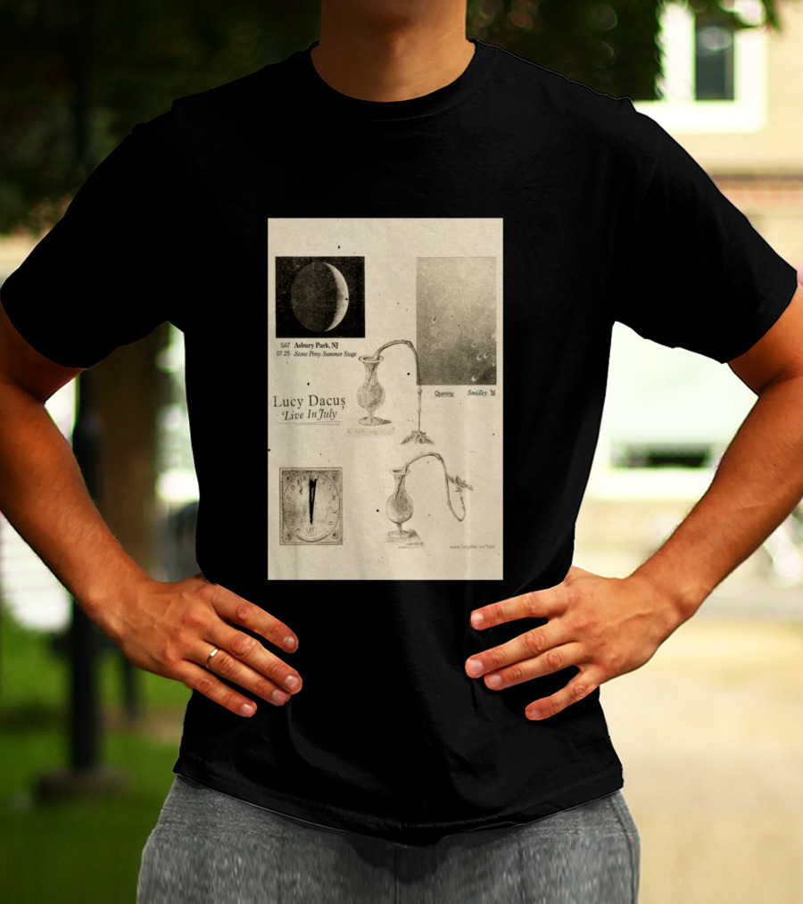 Lucy Dacus Live In July Asbury Park NJ Stone Pony Summer Stage 07 25 Opening Smidley Moon Stage T-Shirt