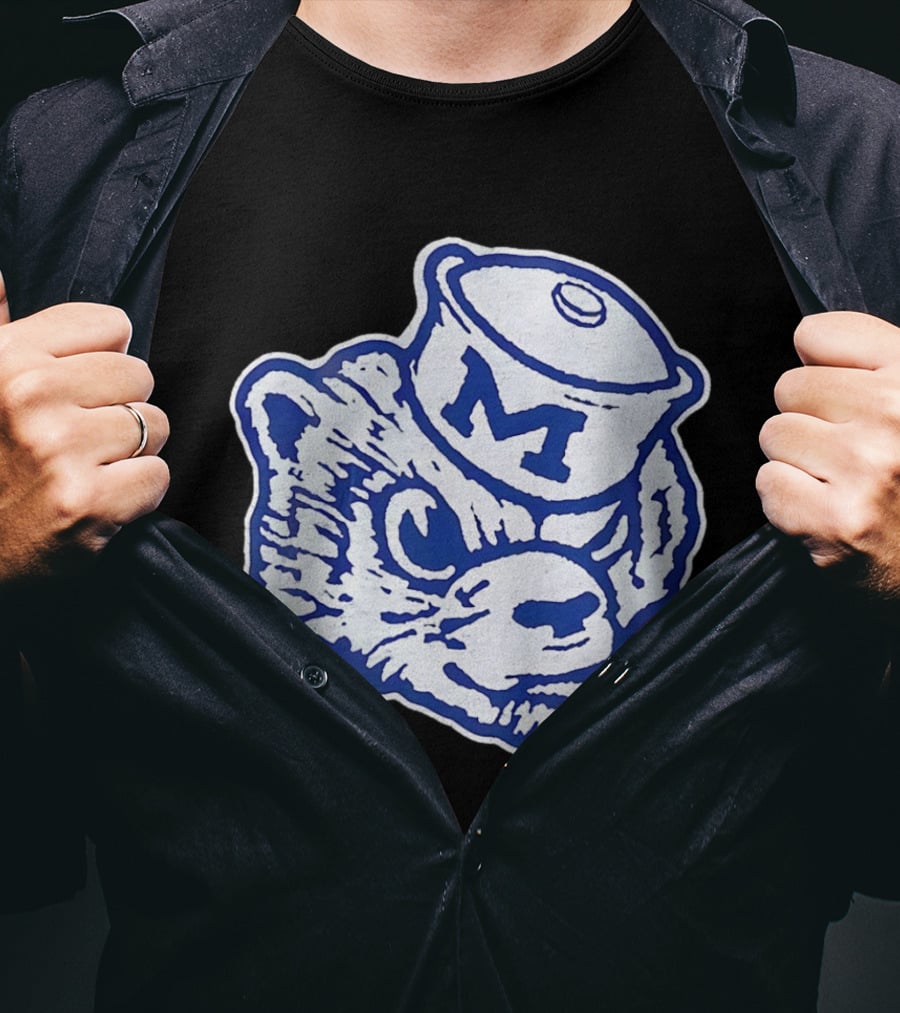 Michigan Wolverines Big Face M Wolverine Logo Hat 2026 T-Shirt