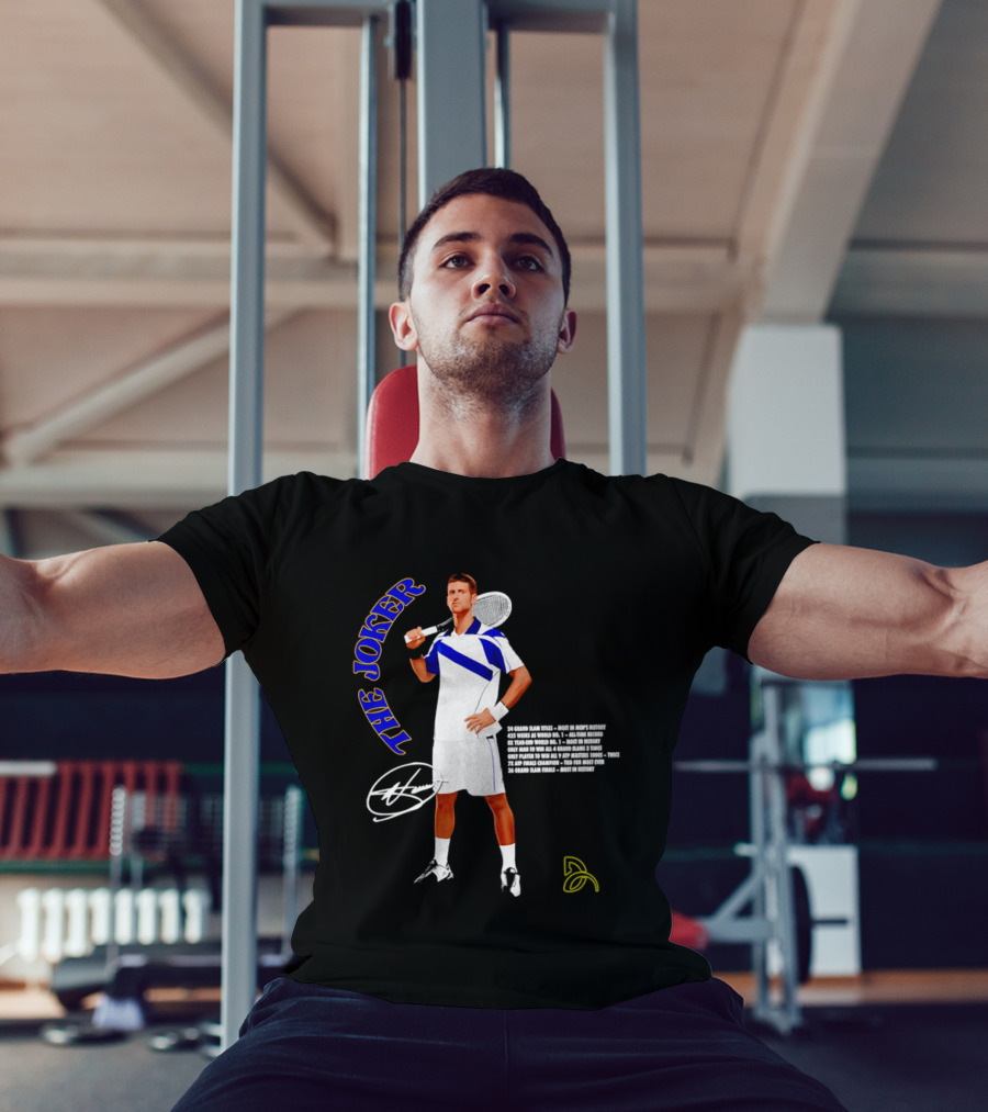 Novak Djokovic The Joker Tennis Champion Signature T-Shirt