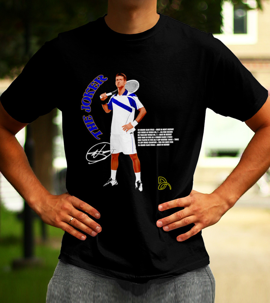 Novak Djokovic The Joker Tennis Champion Signature T-Shirt