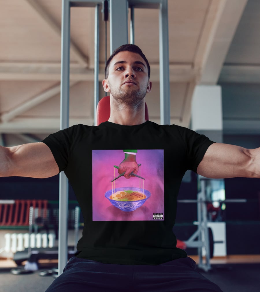Parental Advisory Explicit Content Ramen Puppet Master Japanese Noodles Bowl T-Shirt