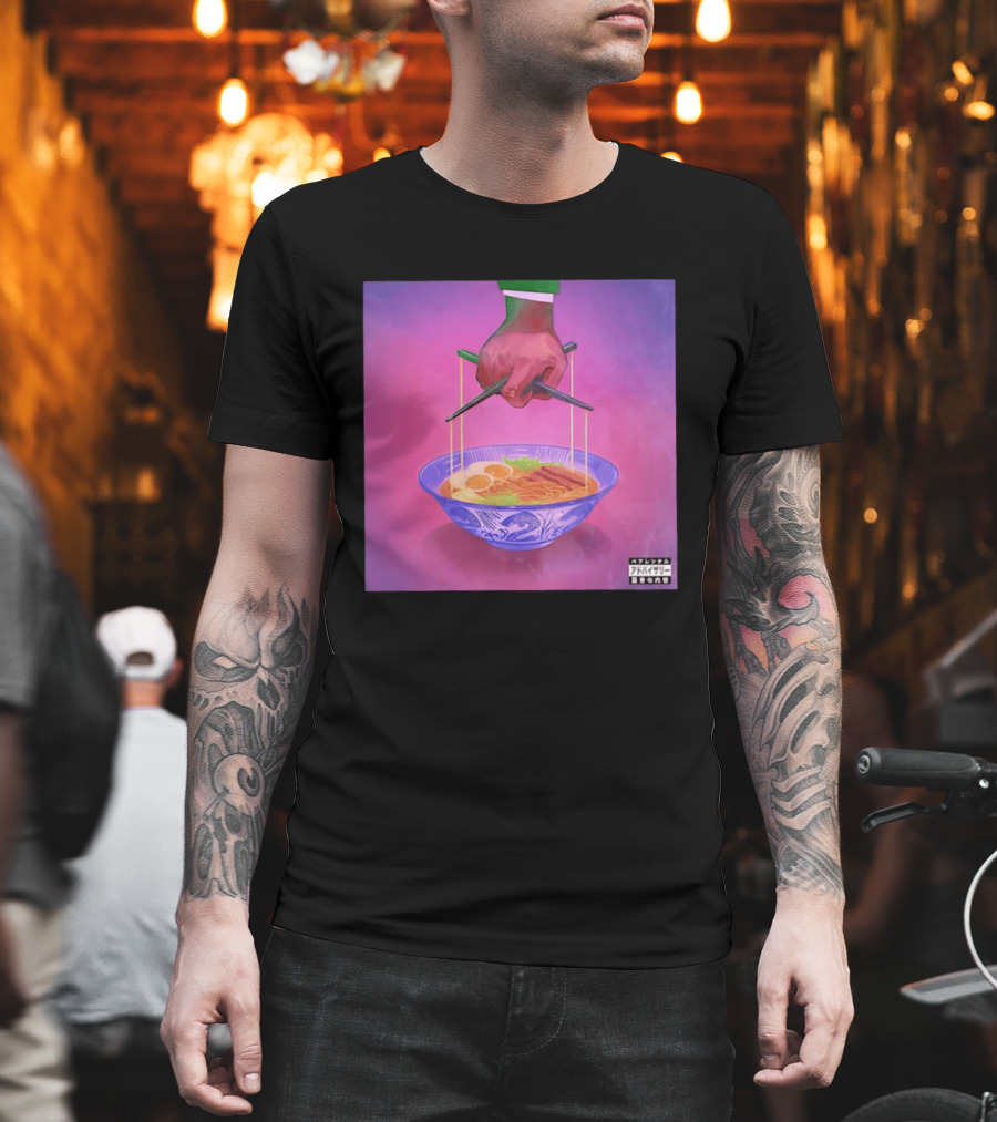 Parental Advisory Explicit Content Ramen Puppet Master Japanese Noodles Bowl T-Shirt