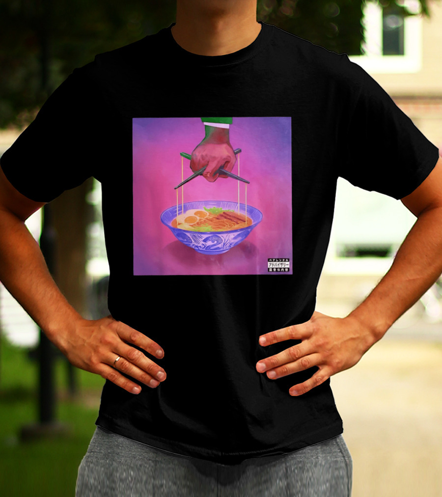 Parental Advisory Explicit Content Ramen Puppet Master Japanese Noodles Bowl T-Shirt