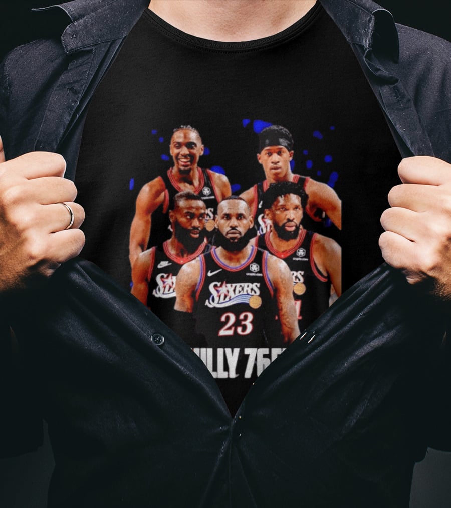 Philadelphia 76ers Big Five LeBron James Philly 76ers 23 T-Shirt