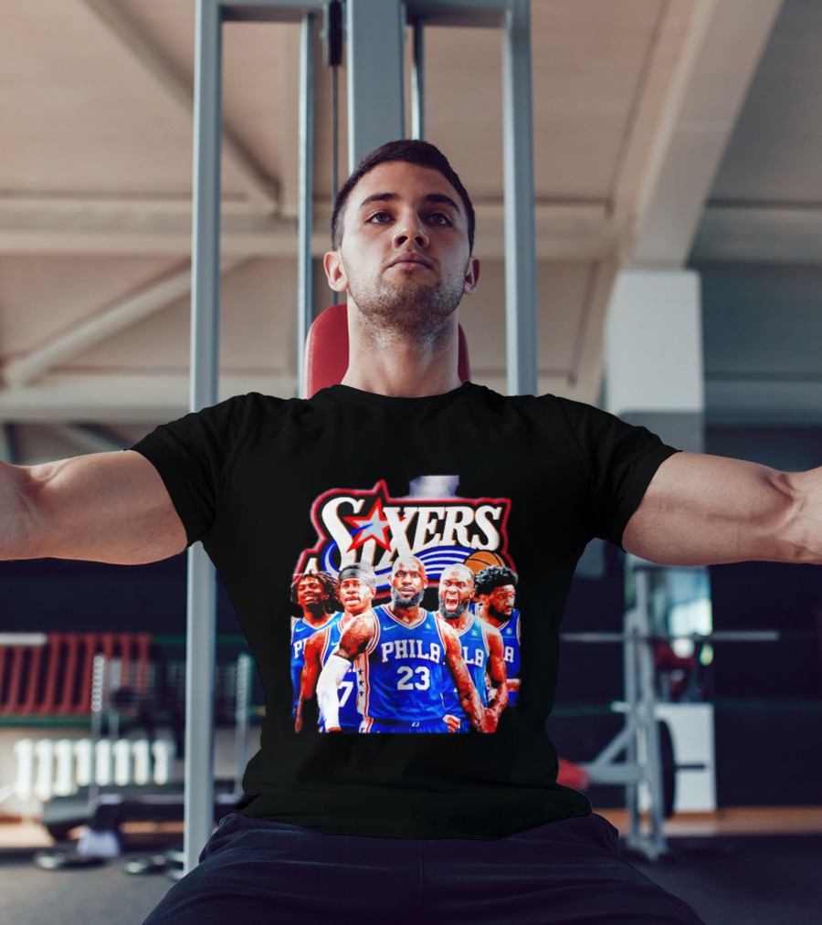Philadelphia 76ers Star Players PHILA Jersey Sixers Basketball Team T-Shirt
