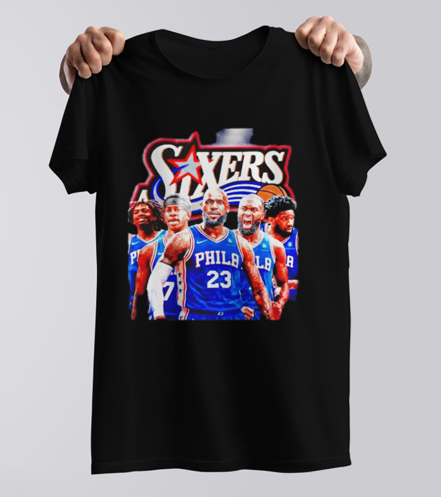 Philadelphia 76ers Star Players PHILA Jersey Sixers Basketball Team T-Shirt
