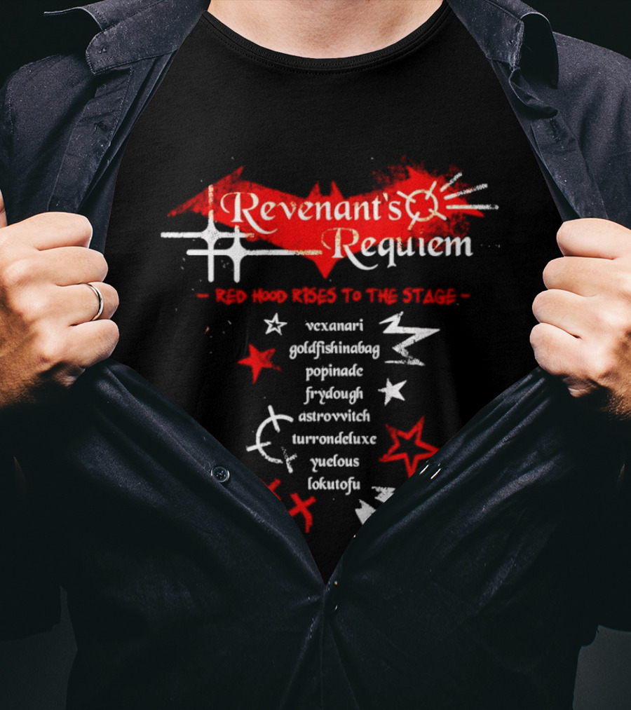 Revenant's Requiem Red Hood Rises To The Stage Stars T-Shirt