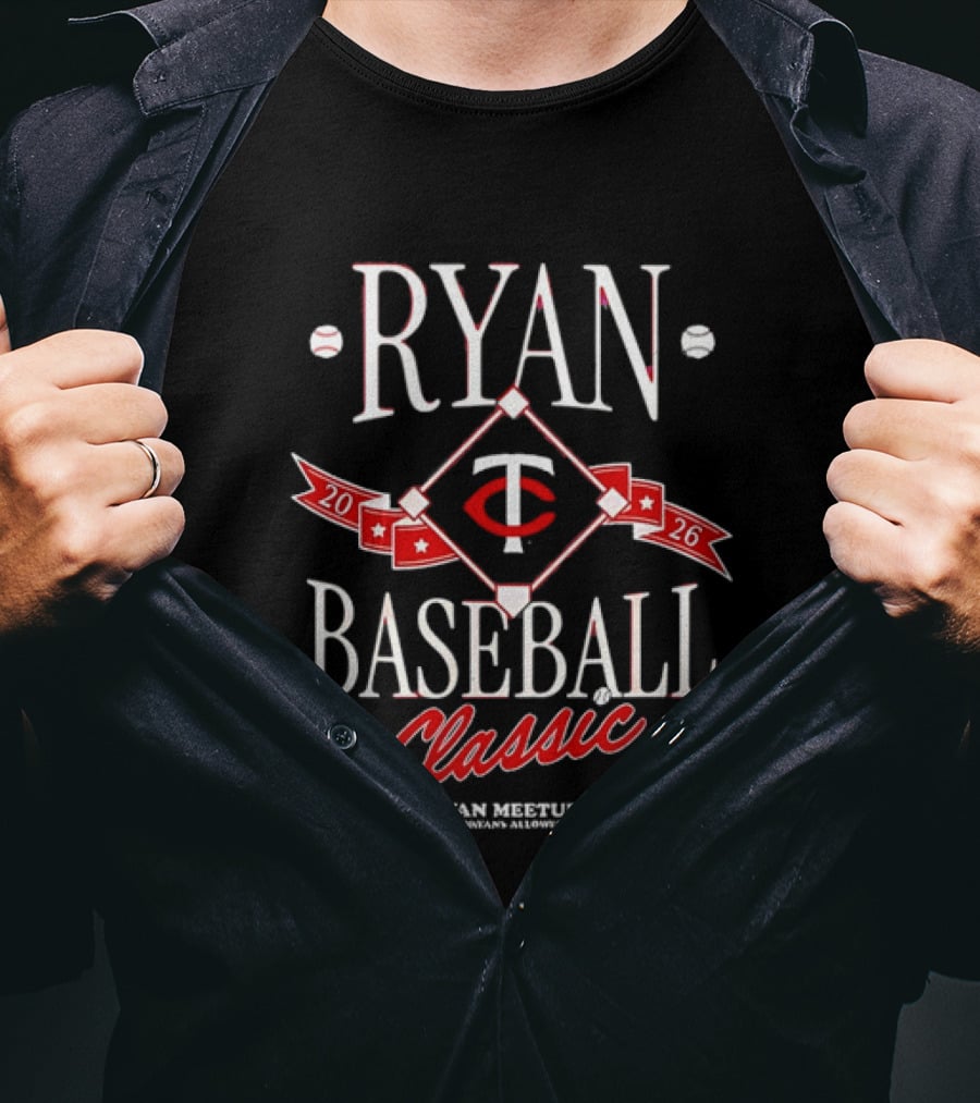 Ryan Baseball Classic 2026 Ryan Meetup No Ryans Allowed T-Shirt