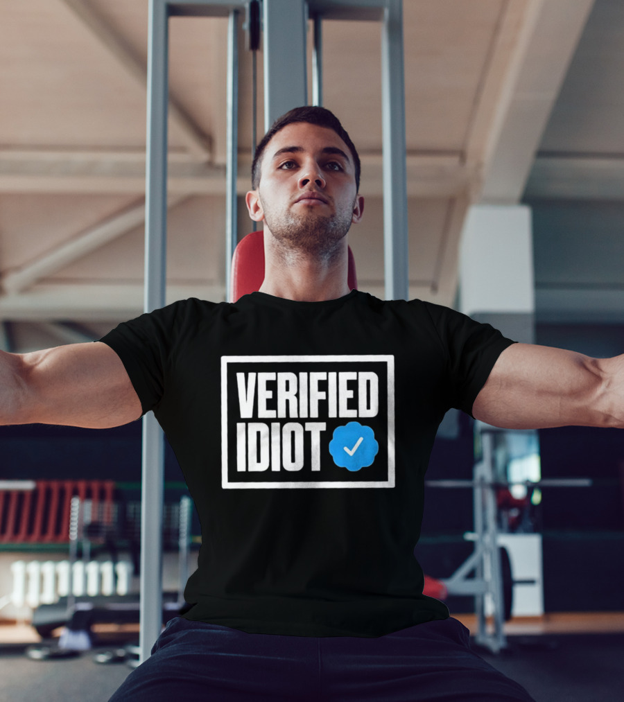 Verified Idiot Checkmark Box T-Shirt