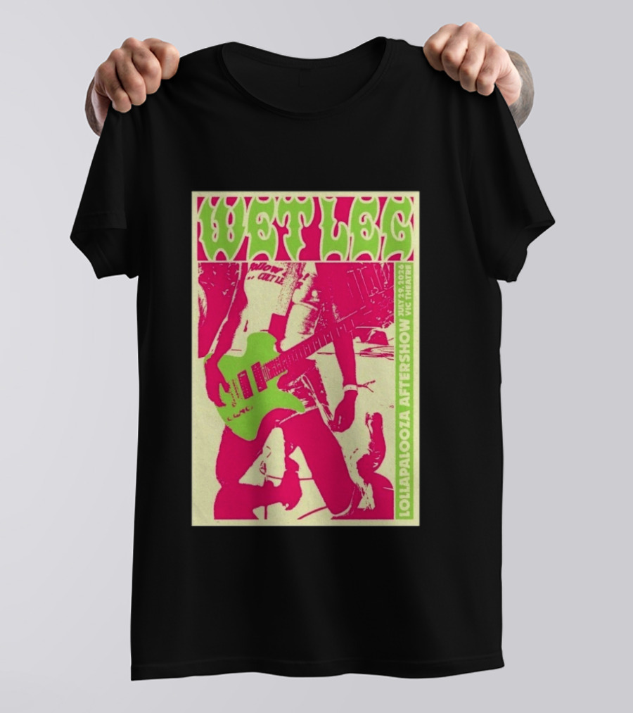Wet Leg July 29 2026 Lollapalooza Aftershow Vic Theatre Chicago IL T-Shirt