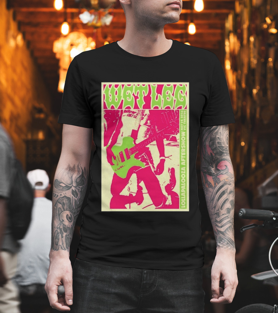 Wet Leg July 29 2026 Lollapalooza Aftershow Vic Theatre Chicago IL T-Shirt