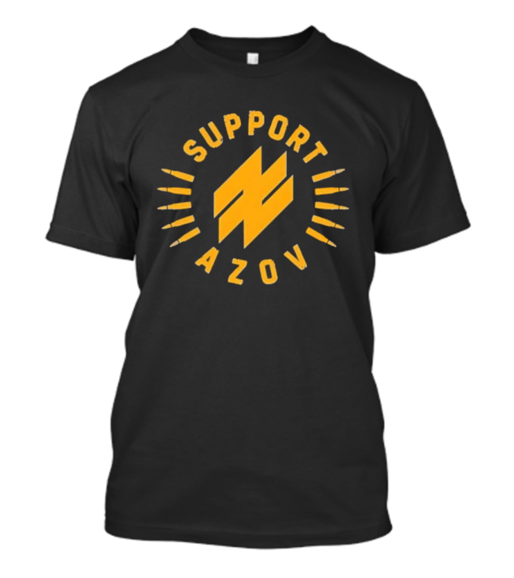 Support Azov Bullet Border T-Shirt