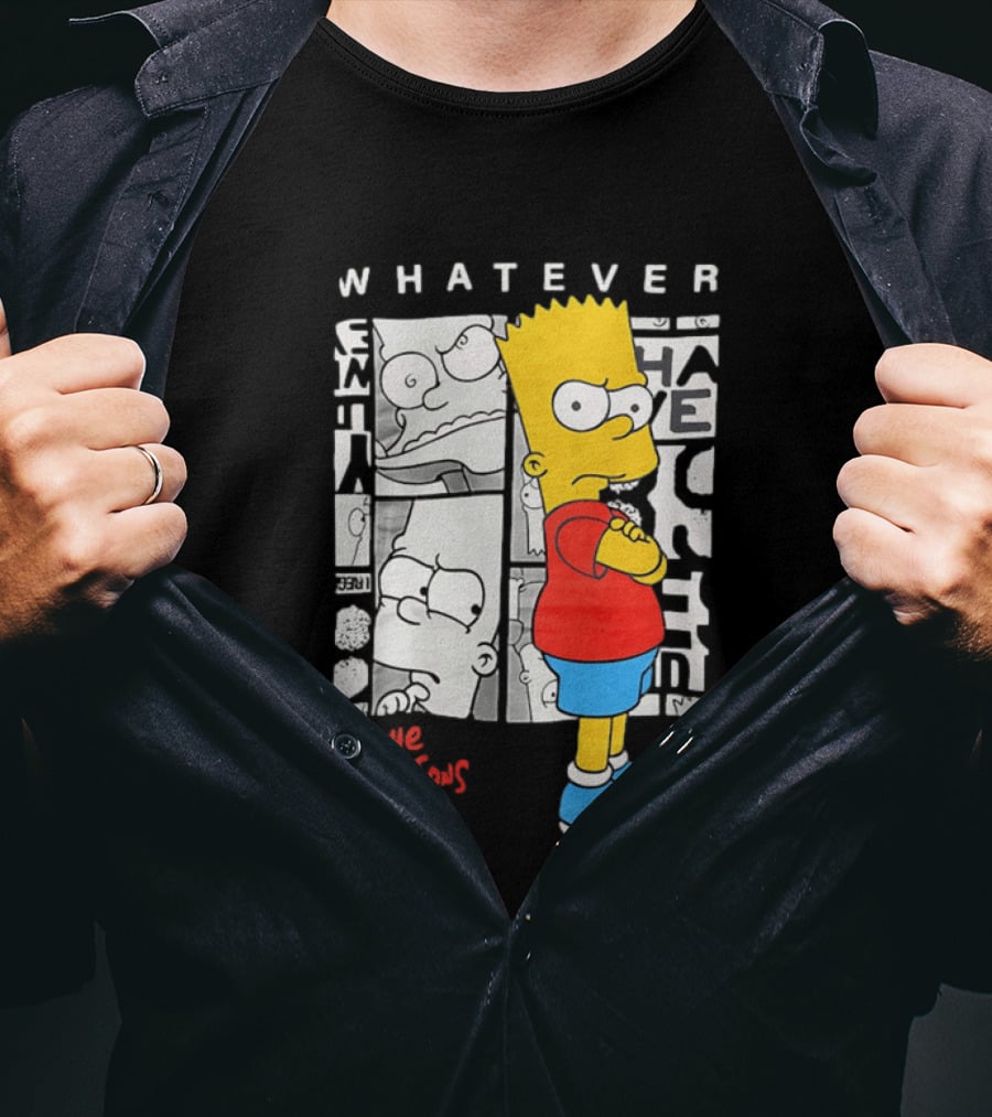 Whatever The Simpsons Bart Simpson Attitude T-Shirt