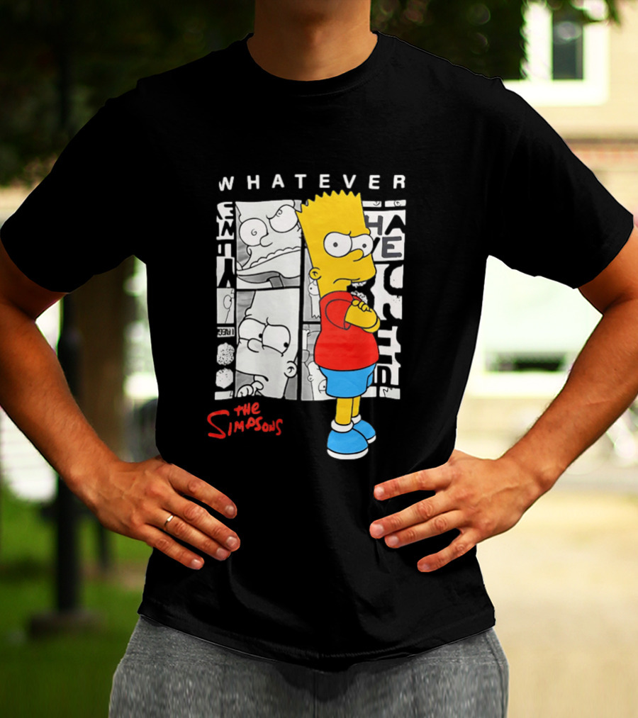 Whatever The Simpsons Bart Simpson Attitude T-Shirt