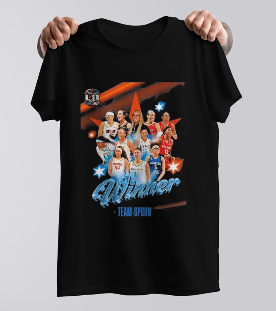 Winner Team Spoon All Star Chicago 2026 Lynx Atlanta Wings Minnesota Fever Liberty Mystics T-Shirt
