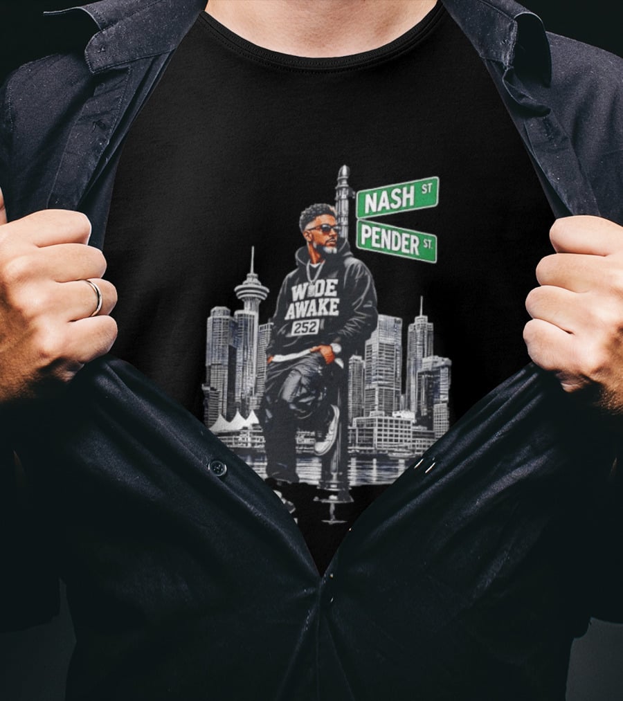 Wide Awake 252 Nash Street Pender Street Urban Skyline T-Shirt