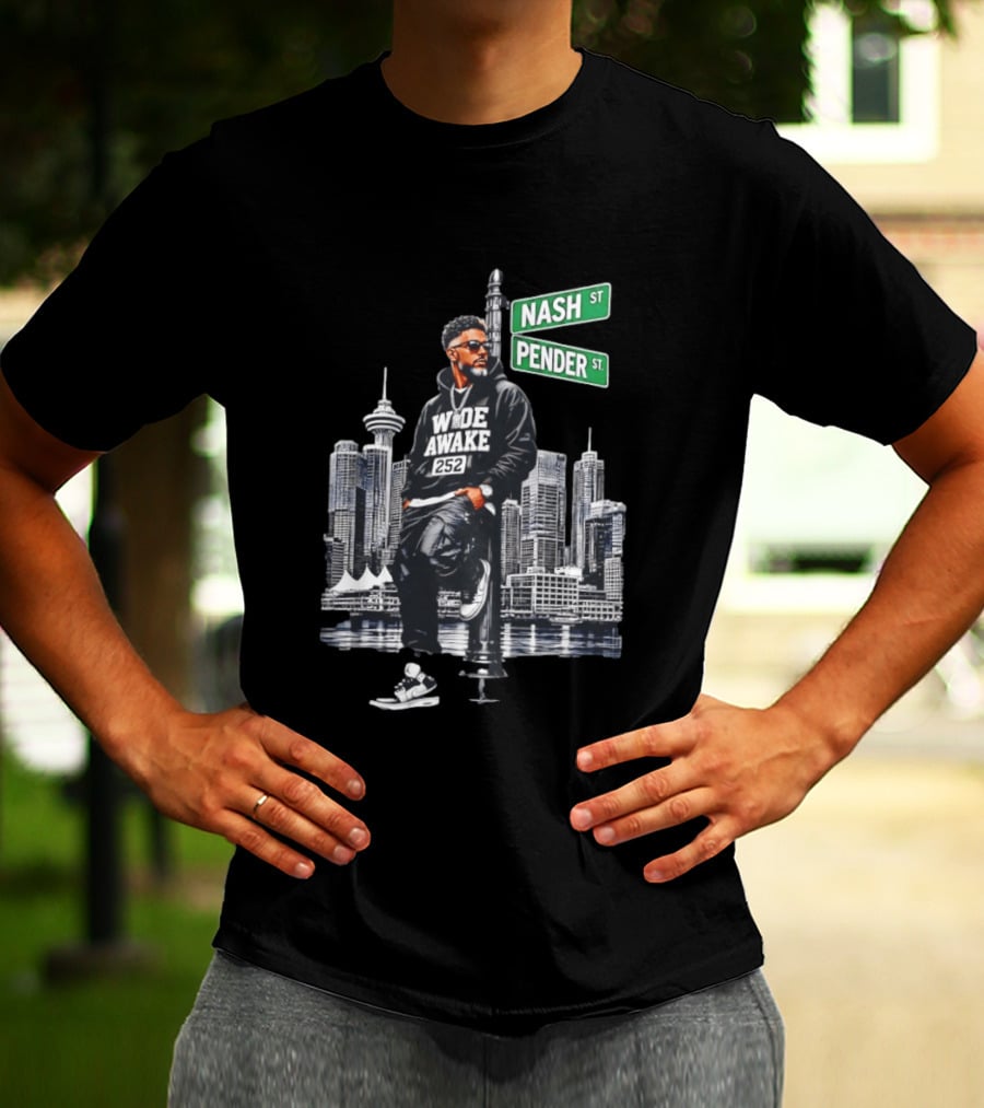 Wide Awake 252 Nash Street Pender Street Urban Skyline T-Shirt