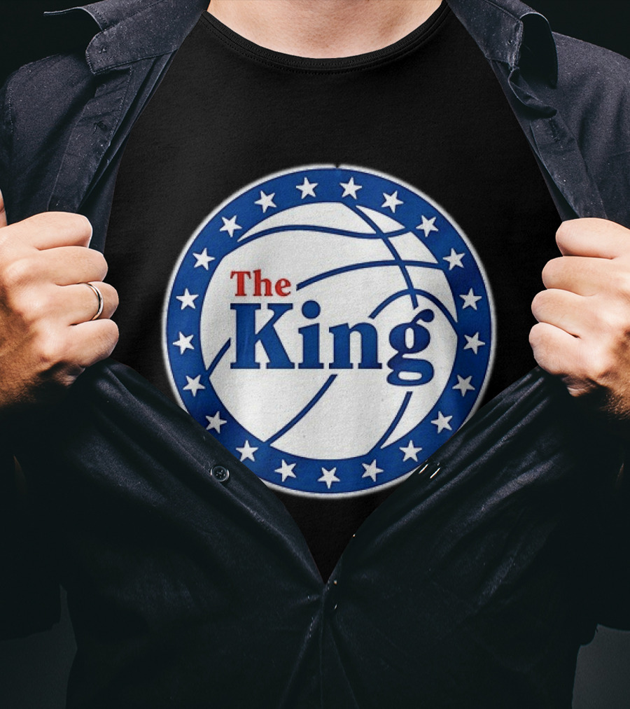 The King Lebron James Philadelphia 76ers 2026 Basketball Stars T-Shirt