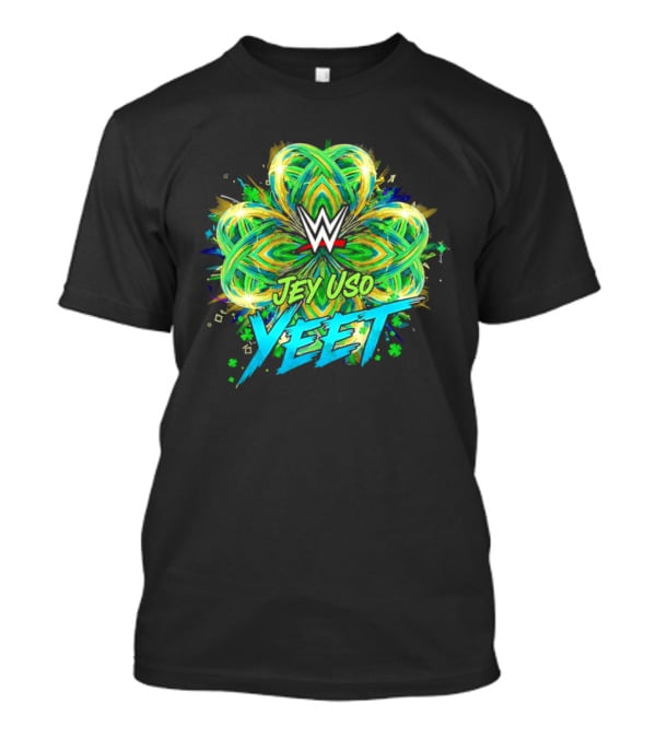 WWE Jey Uso Yeet St Patrick's Day 2026 Clover T-Shirt