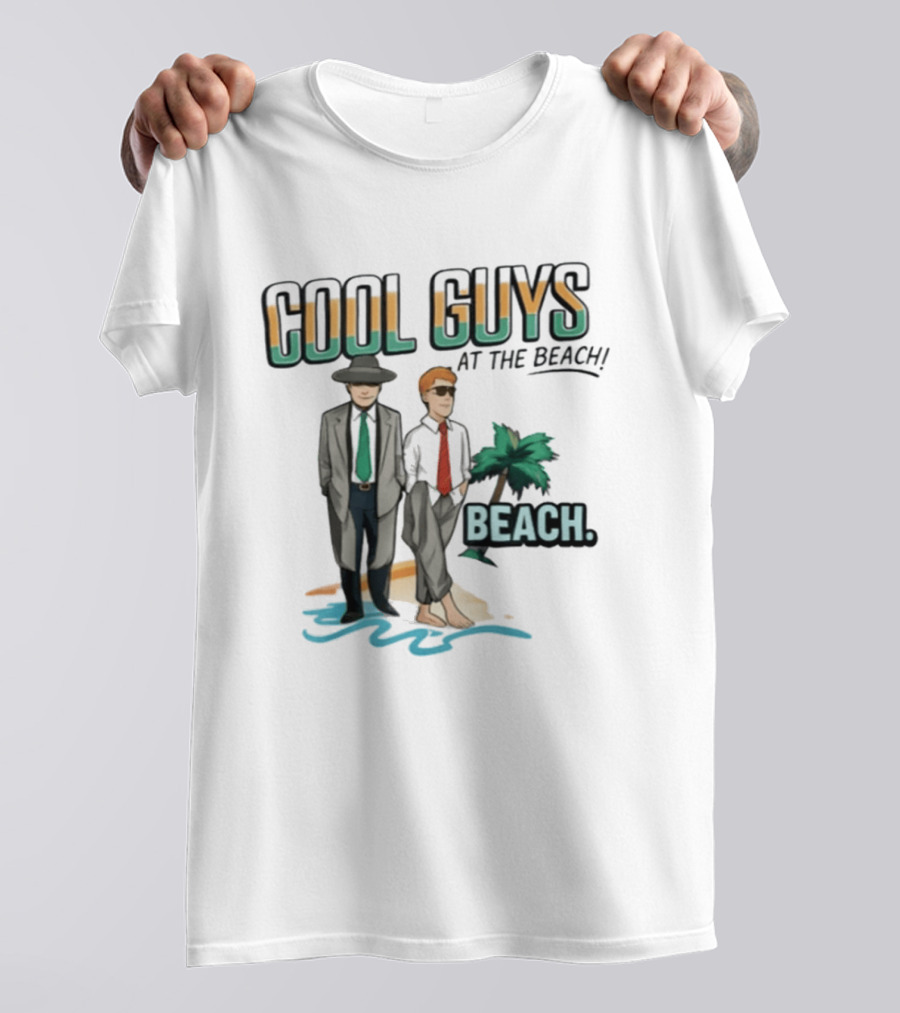 Cool Guys At The Beach Beach T-Shirt