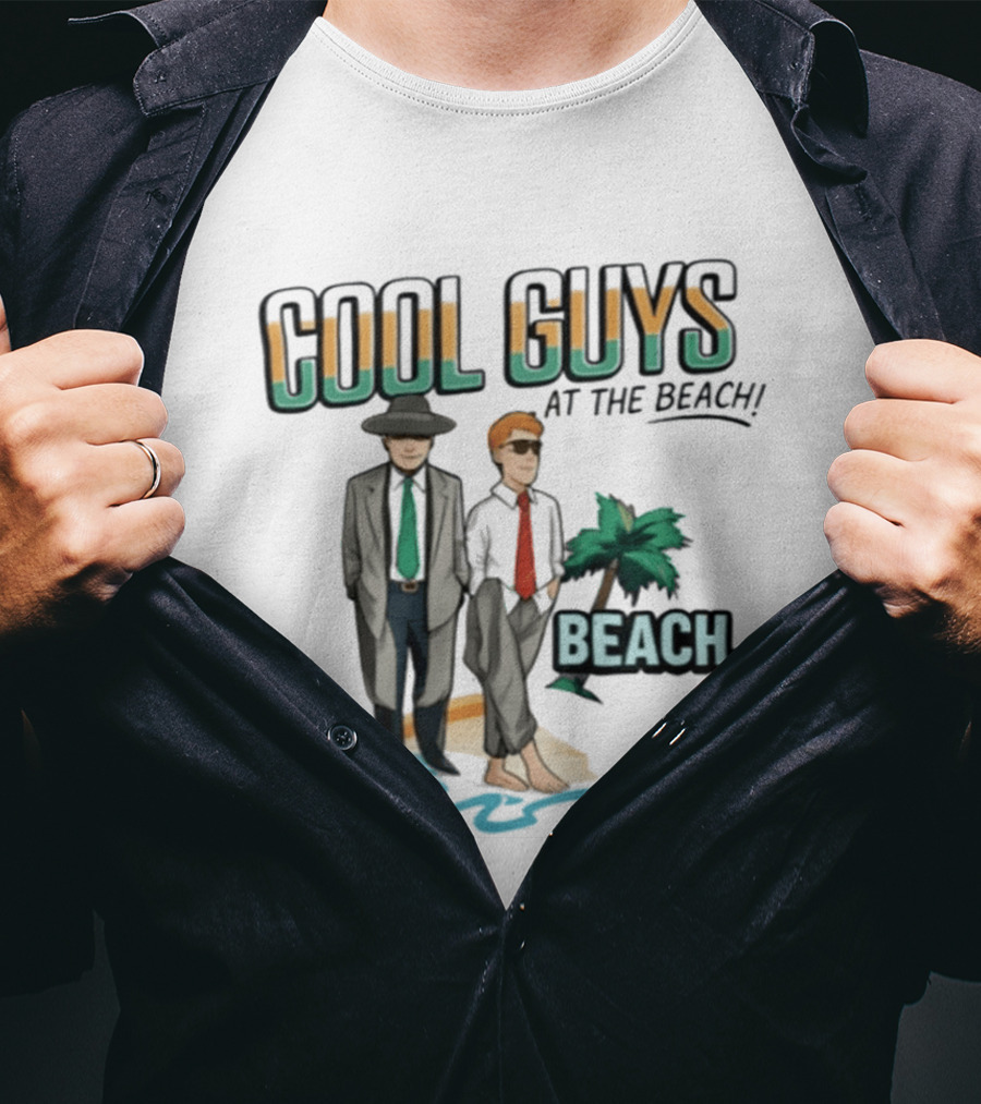 Cool Guys At The Beach Beach T-Shirt