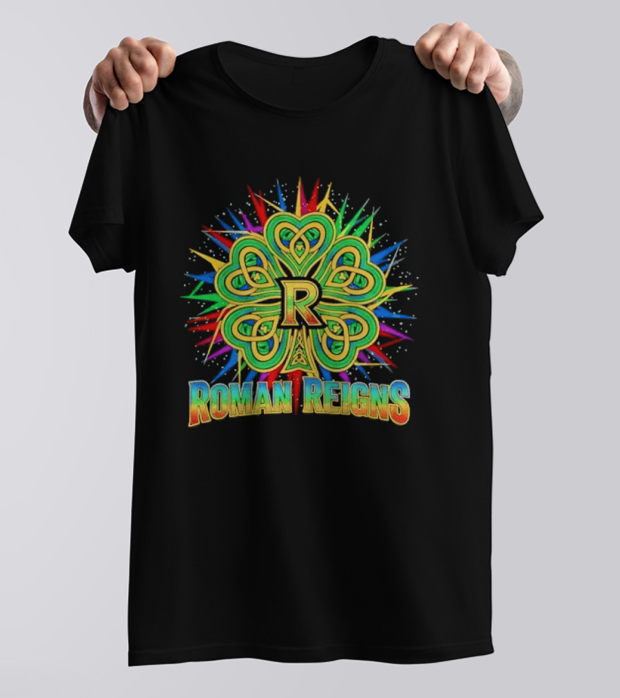 Roman Reigns Shamrock St Patrick's Day 2026 WWE Celebration T-Shirt