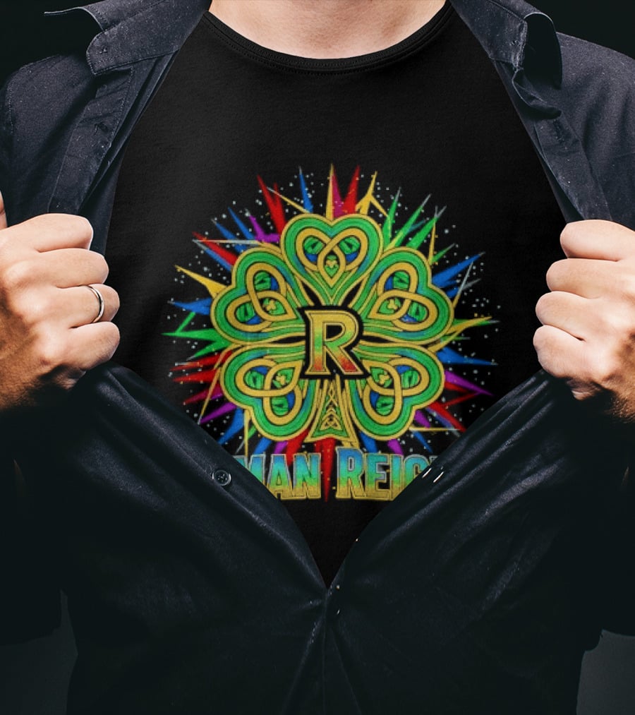 Roman Reigns Shamrock St Patrick's Day 2026 WWE Celebration T-Shirt