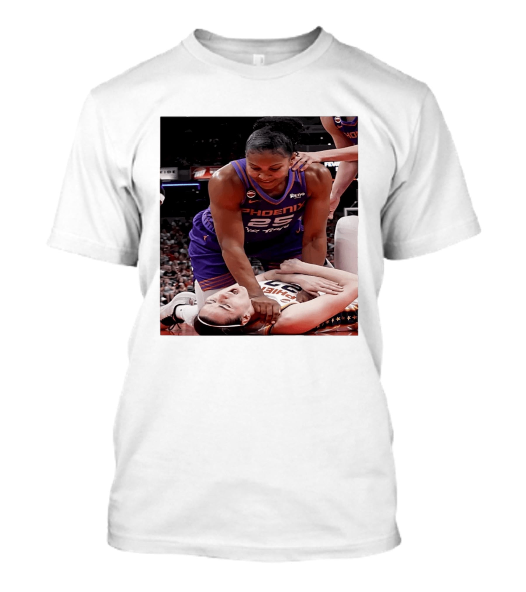 Brittney Griner Phoenix Mercury Caitlin Clark Indiana Fever NBA WNBA Crossover Moment T-Shirt