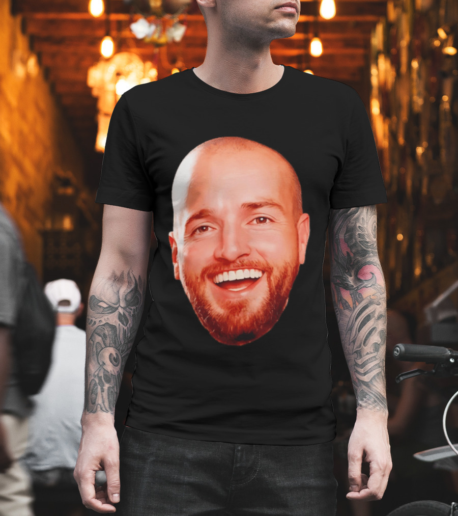 The Smiling Man Happy Face Bold Expression T-Shirt