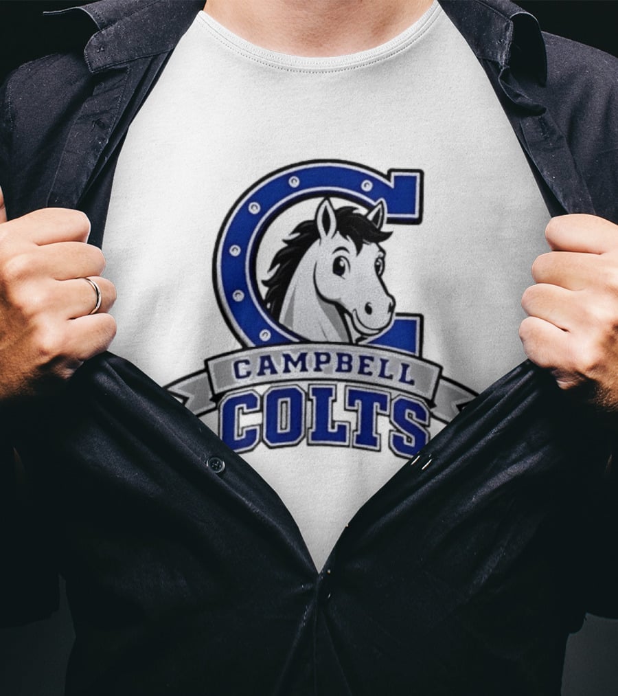 Campbell Colts Athletic Horse T-Shirt