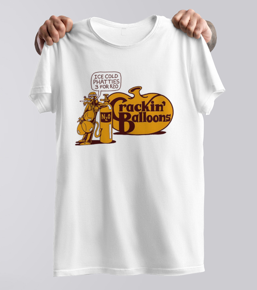 Cracker Barrel Crackin' Balloons Ice Cold Phatties N2O 3 For $20 T-Shirt
