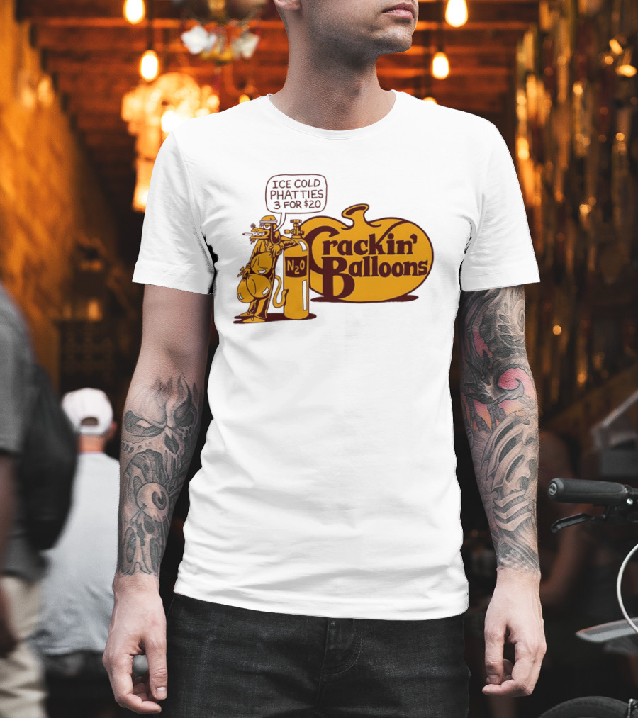 Cracker Barrel Crackin' Balloons Ice Cold Phatties N2O 3 For $20 T-Shirt